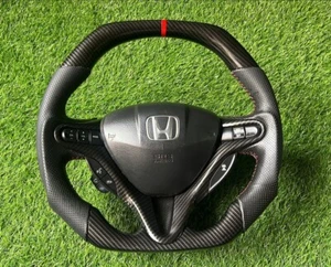 Honda Civic FD2 TypeR JDM Rare MultiMedia Carbon Fiber Steering Wheel. - Picture 1 of 5
