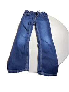 Girls Denim Jeans Cat & Jack  Thunderbolt Blue Size 6 Adjust Waistband - Picture 1 of 9