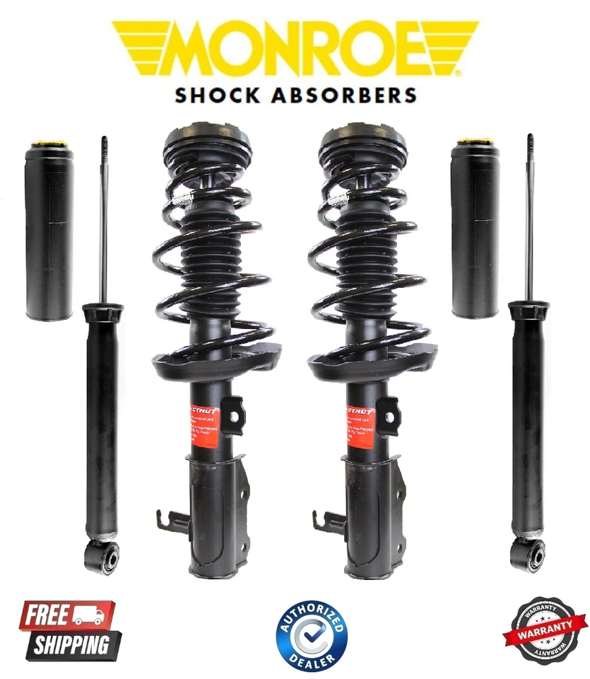 Muelle helicoidal delantero completo Monroe y amortiguador trasero para Buick Regal 11-16 Foto 1 de 1