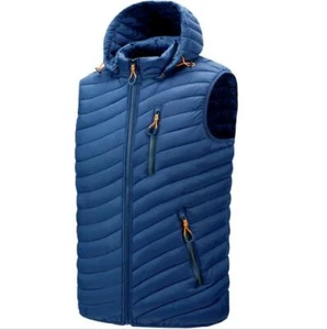Giacca smanicata uomomoda con cappuccio trapuntato puffer bolla gilet imbottito SOLE - Foto 1 di 17