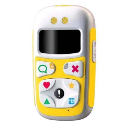 GIOMAX BABY PHONE U10 1.1" CELLULARE PER BAMBINI GPS GSM DUAL BAND ITA GIALLO - Immagine 1 di 2