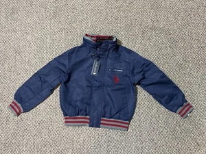 U.S. POLO ASSN Boys Navy Blue Windbreaker Jacket Sz S / Small (8) - Picture 1 of 5