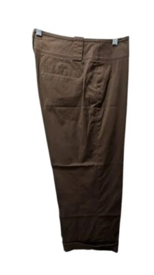 Pantalones cortos elásticos marrón talla 10 AK Anne Klein Foto 1 de 4