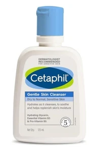 Cetaphil Face Wash Gentle Skin Cleanser for Dry to Normal, Sensitive Skin, 125 m - Picture 1 of 3