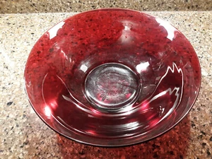 Vintage Ruby Red Fruit/Serving Bowl - Picture 1 of 2