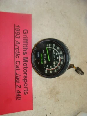 1993 ARCTIC CAT JAG Z 440 Deluxe speedo mph gauge speedometer 4833mi 0620066 - Image 1 of 4