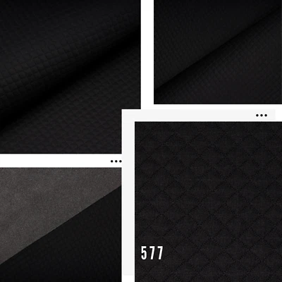 FORTIS Himmelstoff Autostoff Polsterstoff Bezugsstoff Gesteppt T577 Schwarz 1lfm