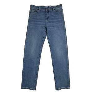 Amazon Essentials Jeans Girls 16 H Blue High Rise Straight Stretch - Picture 1 of 10