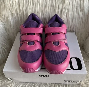NWT Enzo Unisex-Child Kids Ellis Sneaker Casual Shoes Purple pink US SIZE 4 - Picture 1 of 9