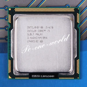 Procesador CPU 100 % BIEN SLBLT Intel Core i5-670 3,46 GHz LGA 1156/zócalo H - Imagen 1 de 1