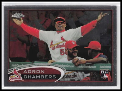 Adron Chambers Rookie #153 2012 Topps Chrome St. Louis Cardinals - Image 1 of 2