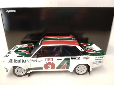 Kyosho Fiat 131 Abarth ALITALIA #3 Alen Rally 1000 Lakes 1978 1/18 08376E - Immagine 1 di 3