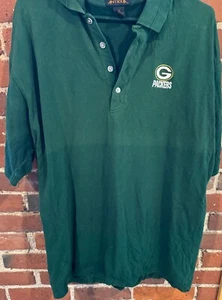 Green Bay Packers Antigua polo shirt Mens XL Green 13x World Champions - Picture 1 of 4