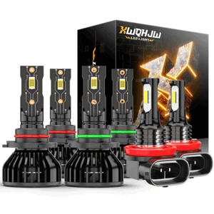 Para For Toyota Corolla 2009-2013 6x Faros LED Bombilla Hi/Lo + Luces antiniebla - Picture 1 of 10