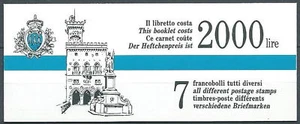 1992 SAN MARINO LIBRETTO TURISMO MNH ** - ED - Imagen 1 de 1