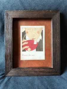 French Wine/Bar Print Mounted On Mat board & Professionally Framed - Picture 1 of 3