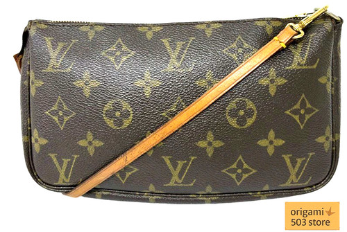 LOUIS VUITTON（LV） Louis Vuitton Pochette Accessori M40712 Marrone Monogram Canvas Pochette