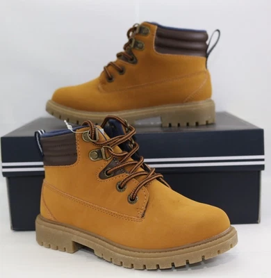 Nautica Gisingen Youth Work Boot High Top Lace Up Size 12 M NIB Honey Bark Color - Image 1 of 4