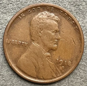 1918 D * Lincoln Wheat Cent - Better Grade ~ A450 - Picture 1 of 2