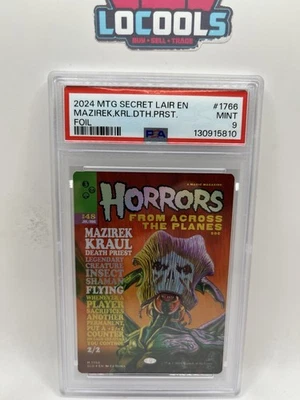 2024 Magic The Gathering Secret Lair Mazirek Kraul 1766 Foil PSA 9 Mint - Image 1 of 2