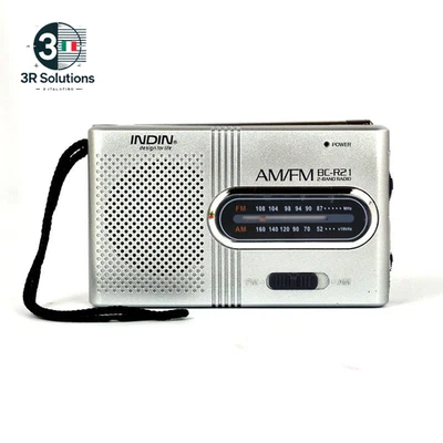 Radio Portatile AM/FM Ultra Sottile Con Altoparlante E Jack Cuffie 3,5Mm - Bild 1 von 4