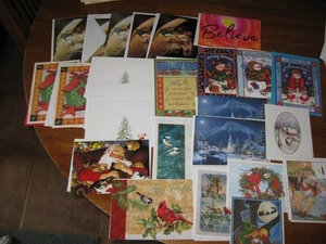 Vintage Weihnachtskarten - 24 Stück mit Umschlag - Neu - Bild 1 von 1