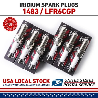 6x bujías de iridio y platino para Toyota Sienna 2007-2016 3,5 L V6 nuevas Foto 1 de 4