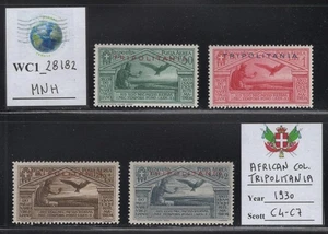 WC1_28182. ITALIENISCHE COL.:TRIPOLITANIEN. BIMIL 1930. VIRGILIO Air Set.Sc.C4-C7.MNH - Bild 1 von 1