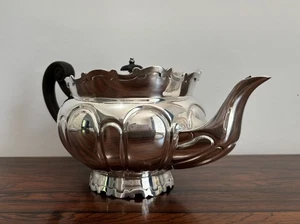 Lovely Antique Mappin & Webb Princes Plate Silver 2 Pint Tea Pot Art Deco - Picture 1 of 6