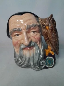 Jarra de personajes Royal Doulton Merlin vintage grande anterior a 1974 D6529 - Imagen 1 de 5