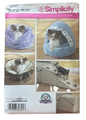 2007 Simplicity Sewing Pattern 3906 Dog Beds 4 Styles 14677 - Image 1 of 4