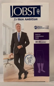 Jobst For Men Ambition Calze Mediche a Compressione 30-40 mmHg-Soft Fit-Taglia 3 - Foto 1 di 13