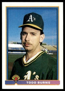 1991 Bowman Todd Burns Oakland Athletics #221 - Picture 1 of 2