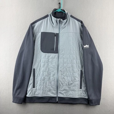 Footjoy Thermo Series Jacket Mens Large Blue Gray Full Zip Golf Performance - Image 1 of 4