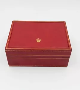 Rolex Creation Genève Vintage Red Leather Watch Box .Watch Old Box - Picture 1 of 12