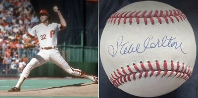 Steve Carlton HOF 1994 PSA/DNA Authentic Autographed Signed Baseball Phillies - Image 1 of 4