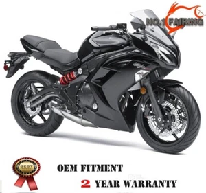 Kit de carenado negro de inyección apto para Kawasaki Ninja 650 2012-2015 ER6F ER-6F - Imagen 1 de 4