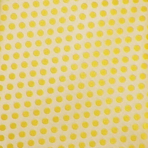DOLCEPUNTA Mens Yellow POLKA DOT Self-tipped Handmade Woven Silk Tie Italy NWT - Picture 1 of 3