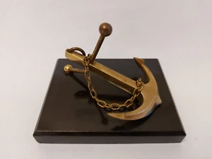 Vintage Brass Anchor with Bakelite Base Desk Marine Souvenir USSR Soviet - Picture 1 of 18