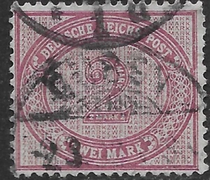 1899 GERMANY SC#36e Mi#37f 🔥USED CatVal $75 - Picture 1 of 3