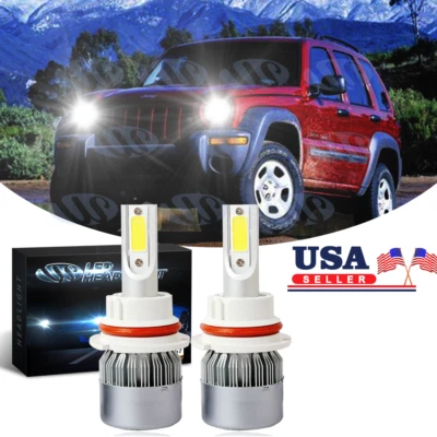 2PC 9007 HB5 LED Headlight for Jeep Liberty 2002-2007 High/Low Beam Super Bright - Image 1 of 4