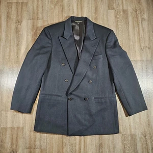 CELLINI COLLECTION VTG DOUBLE BREASTED SUIT JACKET BLAZER SPORT COAT - Picture 1 of 11