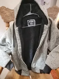 Size MENS small SPORTSWEAR Hoodie Jacket. Black Fleece Lined. - Picture 1 of 3