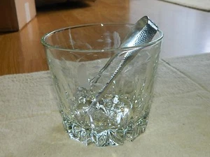 Ice Bucket ~ Princess House etched Heritage pattern hammered claw thongs - Picture 1 of 11