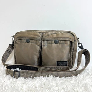 PORTER Tanker Yoshida Kaban Shoulder Bag  Silver Gray Nylon - Picture 1 of 16