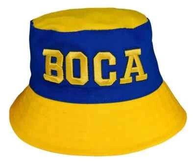 BOCA JUNIORS - Blue and yellow Bob Hat - Piluso - New - Argentina - Image 1 of 4