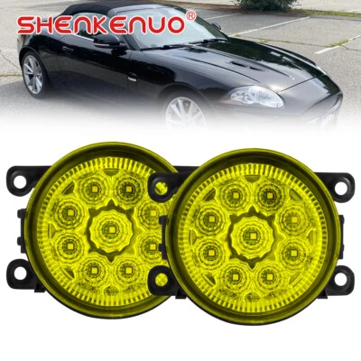 Faro antiniebla izquierdo y derecho LED AMARILLO para parachoques delantero Jaguar XK 2009-2010 Foto 1 de 4