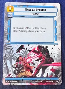 Star Wars Unlimited Spark of Rebellion Make An Opening HYPERSPACE Card - Picture 1 of 2