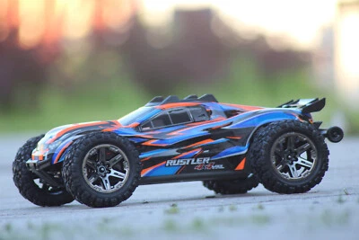 Traxxas TRX 67376 -4 ORANGE  Rustler 4x4 HD VXL Brushless 1:10 Stadium Truck - Bild 1 von 4