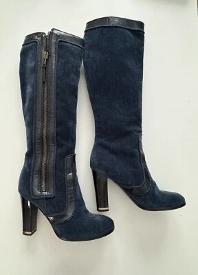 Botas hasta la rodilla azules Stella Mccartney talla UK 5,5 zapatos Foto 1 de 4